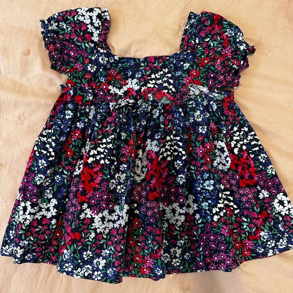 Janie and Jack flower print dress 3-6m